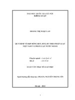 Quy định về hợp đồng BOT, BTO, BT theo pháp luật Việt Nam và pháp luật nước ngoài