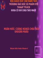 Giáo trình công nghệ chế tạo khuôn mẫu   phay thuận phay nghịch
