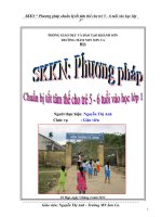 Phương pháp chuẩn bị tốt tâm thế cho trẻ 5,6 tuổi vào lớp 1