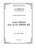 Giao trình xác xuất thống kê..Đại học Đông á