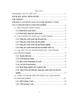 Giải pháp nâng cao năng lực cạnh tranh của Công ty cổ phần đầu tư và thương mại TNG