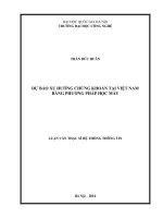 Dự báo xu hướng chứng khoán tại Việt Nam bằng phương pháp học máy