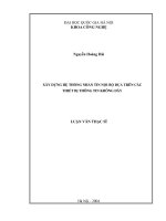 Xây dựng hệ thống nhắn tin nội bộ dựa trên các thiết bị thông tin không dây