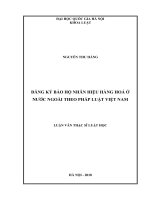 Đăng ký bảo hộ nhãn hiệu hàng hóa ở nước ngoài theo pháp luật Việt Nam