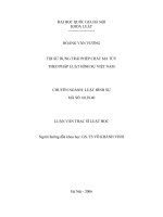 Tội sử dụng trái phép chất ma túy theo pháp luật hình sự Việt Nam