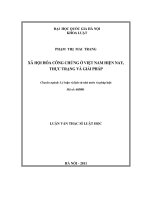 Xã hội hóa công chứng ở Việt Nam hiện nay, thực trạng và giải pháp