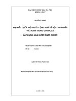 Đại biểu quốc hội nước Cộng hoà xã hội chủ nghĩa Việt Nam trong giai đoạn xây dựng nhà nước pháp quyền