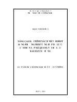 Nâng cao độ chính xác định vị robot bằng phương pháp tổng hợp dữ liệu cảm biến lập mã quang với bộ lọc Kalman mở rộng