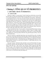 ĐỒ ÁN MÔN HỌC CÔNG NGHỆ THỰC PHẨM TỔNG QUAN TÀI LIỆU  VI BAO PROBIOTICS