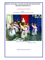 Hãy mang dân ca đến gần hơn với trẻ 5,6 tuổi