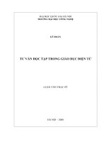 Tư vấn học tập trong giáo dục điện tử