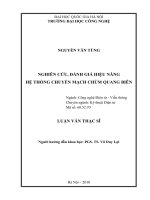 Nghiên cứu, đánh giá hiệu năng hệ thống chuyển mạch chùm quang biên