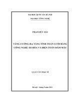 Tăng cường hạ tầng tính toán lưới bằng công nghệ ảo hóa và điện toán đám mây