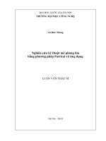 Nghiên cứu kỹ thuật mô phỏng lửa bằng phương pháp Partical và ứng dụng