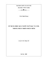 Sử dụng hiệu quả ngôn ngữ đặc tả UML trong phát triển phần mềm