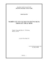 Nghiên cứu về các dải tần số ứng dụng trong kỹ thuật RFID