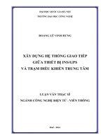 Xây dựng hệ thống giao tiếp giữa thiết bị INSGPS và trạm điều khiển trung tâm