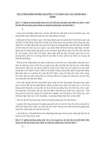 ĐỀ CƯƠNG MÔN NHỮNG NGUYÊN LÝ CƠ BẢN CỦA CHỦ NGHĨA MACLENIN