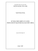 Kỹ thuật điều khiển lưu lượng trong chuyển mạch nhãn đa giao thức