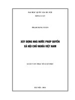 Xây dựng nhà nước pháp quyền xã hội chủ nghĩa Việt Nam