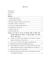Pháp chế xã hội chủ nghĩa trong hoạt động của Hải quan Việt Nam hiện nay - qua thực tiễn tỉnh Thừa Thiên - Huế