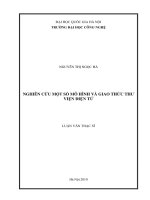 Nghiên cứu một số mô hình và giao thức thư viện điện tử