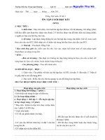 Giáo án: Tiếng Việt tuần 18 tiết 1 ÔN TẬP CUỐI HỌC KÌ I (KNS)