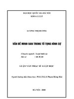 Vấn đề minh oan trong tố tụng hình sự