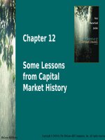 Chapter 12 some lessons from capital market history