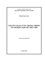 chuyển giao cứng trong thông tin di động khi xét đến trễ