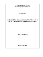 Điều chế mã hoá mạng lưới và ứng dụng trong truyền dẫn với kênh RAYLEIGH