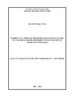 Nghiên cứu, thiết kế bộ khuếch đại Lock-in tương tự ứng dụng trong kính hiển vi lực nguyên tử (Atomic force microscopy)