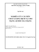 Nghiên cứu cải tiến chất lượng dịch vụ cho mạng AD HOC đa chặng