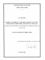 Nghiên cứu định cỡ và quy hoạch mạng vô tuyến WCDMA phát triển trên nền GSM của Việt Nam