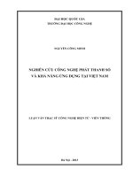 Nghiên cứu công nghệ phát thanh số và khả năng ứng dụng tại Việt Nam