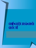 Bài giảng môn marketing quốc tế Chiến lược phân phối quốc tế