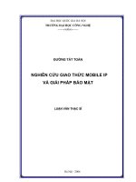 Nghiên cứu giao thức Mobile IP và giải pháp bảo mật