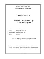 Tổ chức khai thác dữ liệu giao thông vận tải