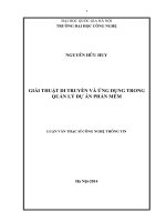 Giải thuật di truyền và ứng dụng trong quản lý dự án phần mềm