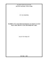 Nghiên cứu giải pháp đảm bảo an toàn và bảo mật cho Trung tâm tích hợp dữ liệu