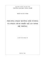 Phương pháp hướng đối tượng và phân tích thiết kế an ninh hệ thống