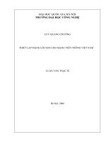 Thiết lập mạng lõi NGN cho mạng viễn thông Việt Nam