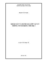 Khảo sát và đánh giá lớp vật lý thông tin di động thế hệ 3