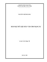 Bảo mật dữ liệu đầu vào cho mạng 3G