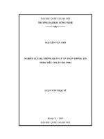 Nghiên cứu hệ thống quản lý an toàn thông tin theo tiêu chuẩn ISO 27001