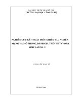 Nghiên cứu kĩ thuật điều khiển tắc nghẽn mạng và mô phỏng, đánh giá trên Network Simulator-2