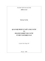 Quan hệ pháp lý giữa nhà nước và doanh nghiệp nhà nước ở Việt Nam hiện nay