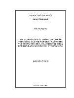 TỐI ƯU HOÁ LỚP CÁC THÔNG TIN CÓ CẤU TRÚC DẠNG CÂY NHỊ  NGUYÊN 1 VÀ N CHIỀU VỚI THÔNG TIN CHỨA Ở LÁ TRÊN TẬP KHÓA HỮU HẠN BẰNG MÔ HÌNH XỬ  LÝ SONG SONG