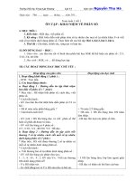 Giáo án: Toán tuần 1 tiết 1 ÔN TẬP : KHÁI NIỆM VỀ PHÂN SỐ