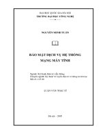 Bảo mật dịch vụ hệ thống mạng máy tính